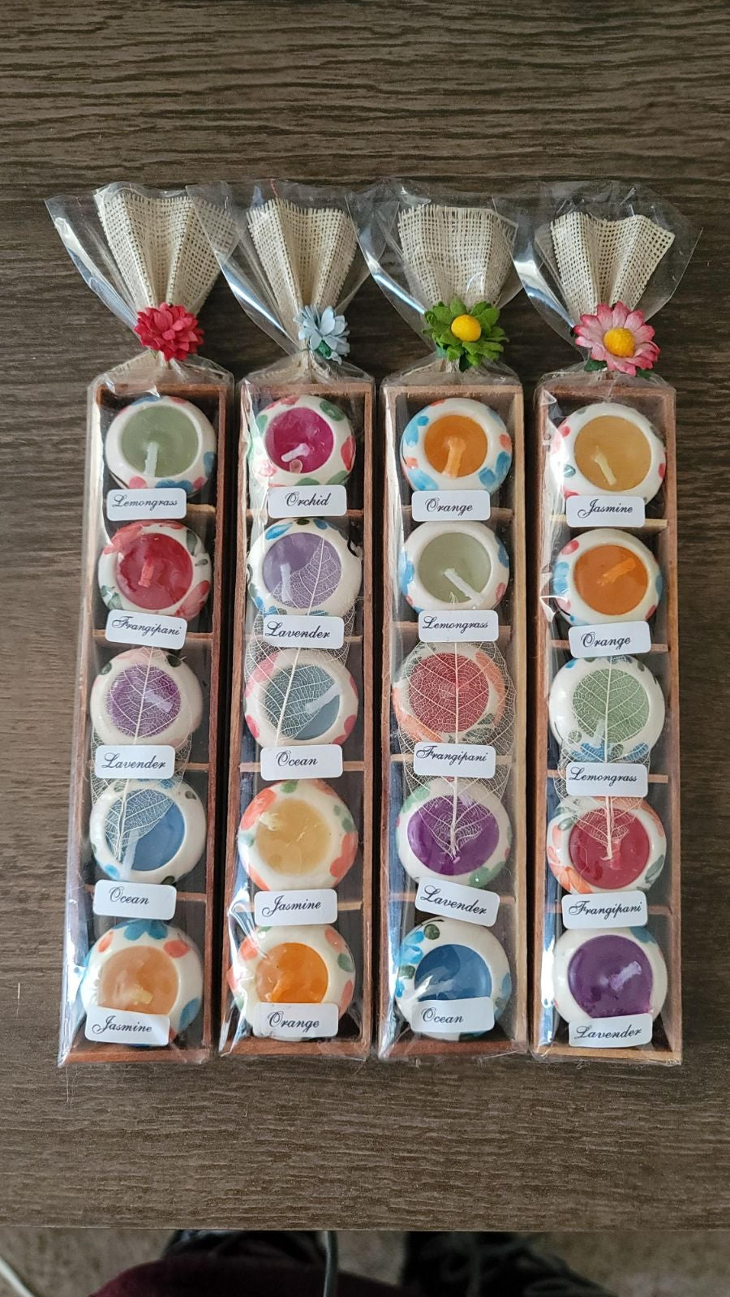 Floral Scented Mini Candle (Set of 4)