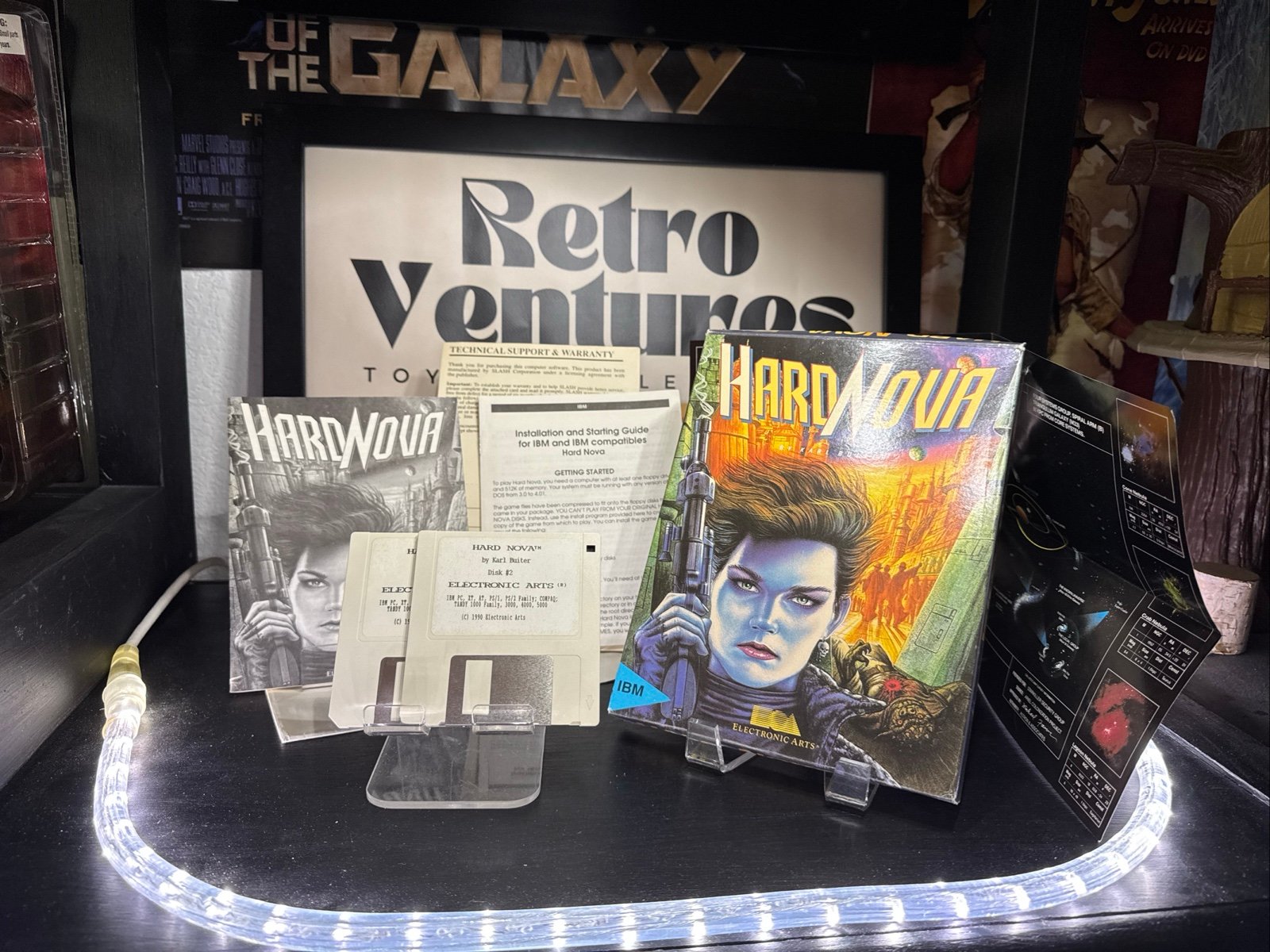 Hard Nova by Electronic Arts 1990 (PC IBM 5.25 & Floppy Disc) Vintage CIB VG+