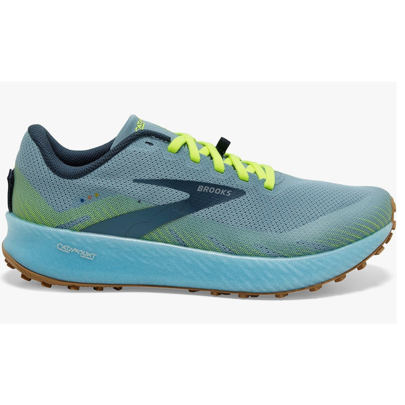Brooks Catamount Women's Trail Running Shoe - Blue/Nightlife/Biscuit - 11