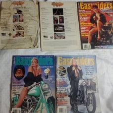 5x Vintage EasyRider Magazines March August September October December 1989