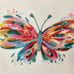 EttaVee Butterfly Melamine Serving Platter Tray
