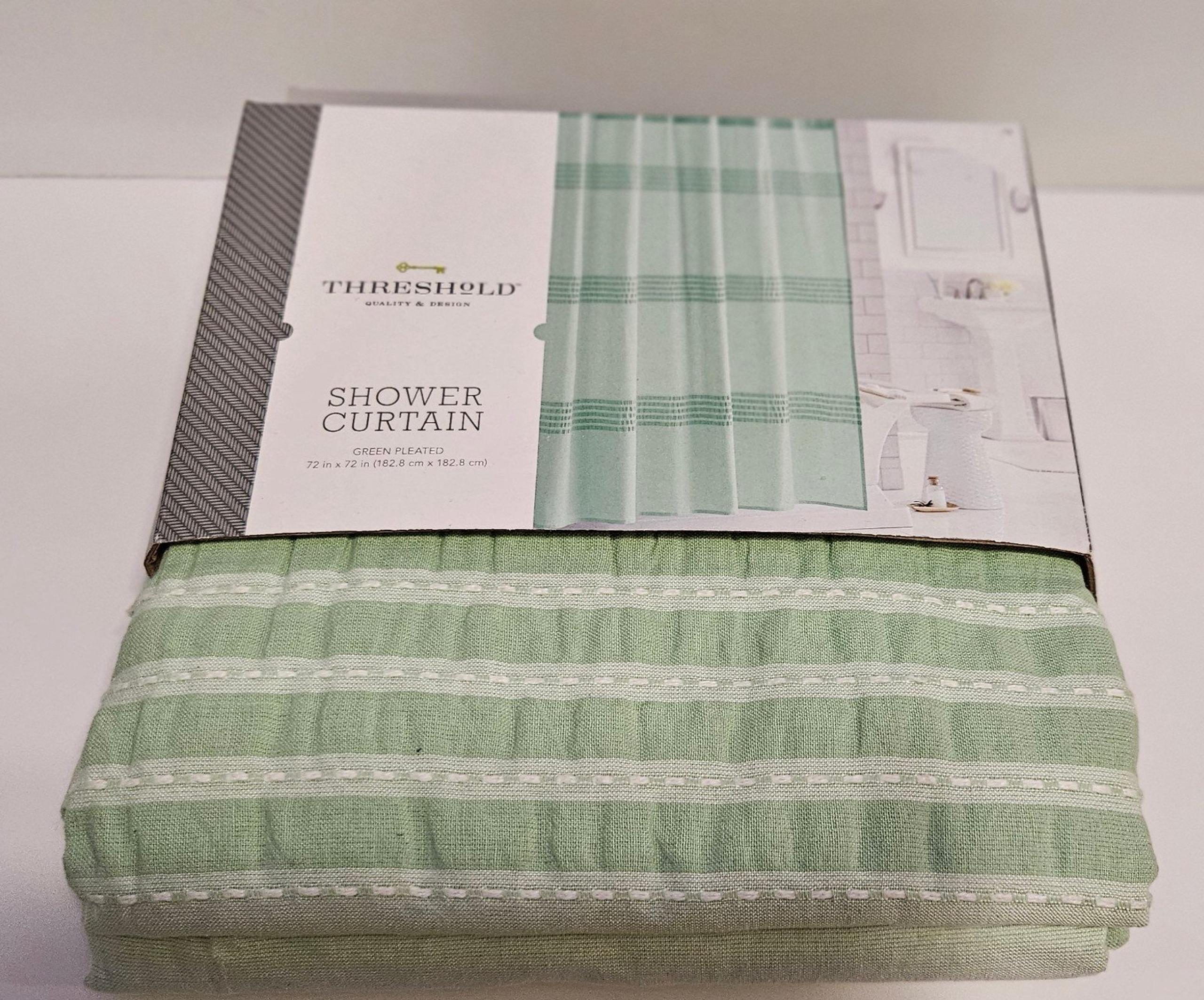 Threshold Seersucker 72" x 72" Shower Curtain - Mint Green