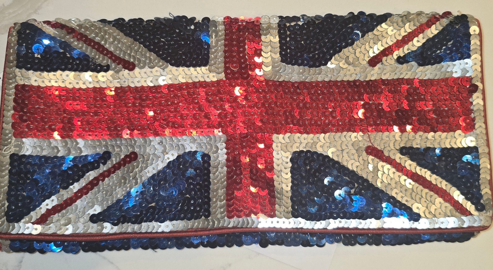 Great Britain Sequin Clutch bag