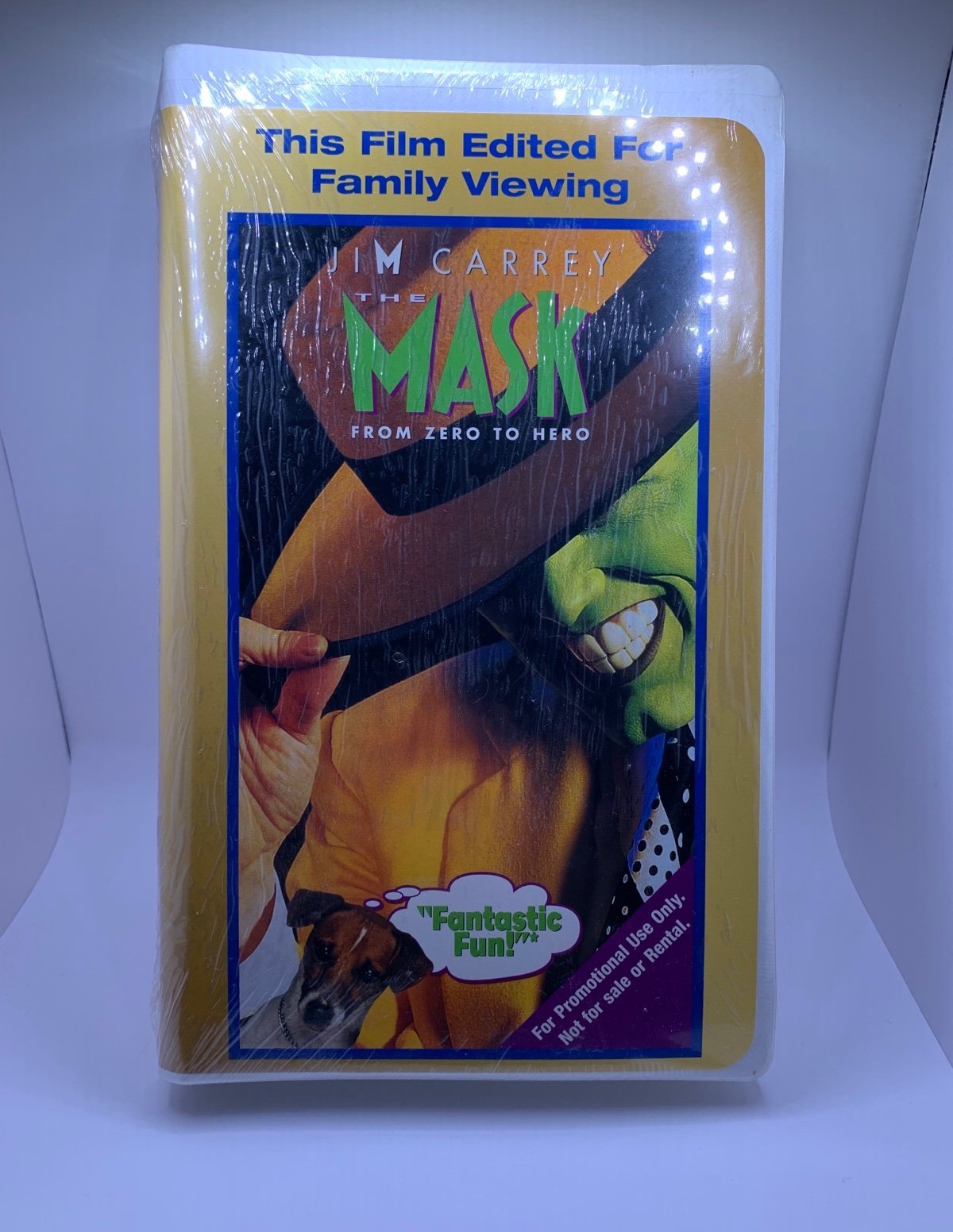 The Mask Edited for Family Viewing VHS 1994 Screener Sealed Demo Near Mint