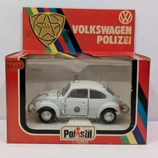 Polistil Volkswagen Polizei 1:25 White City Diecast Model Rare Vintage Car