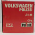 Polistil Volkswagen Polizei 1:25 White City Diecast Model Rare Vintage Car