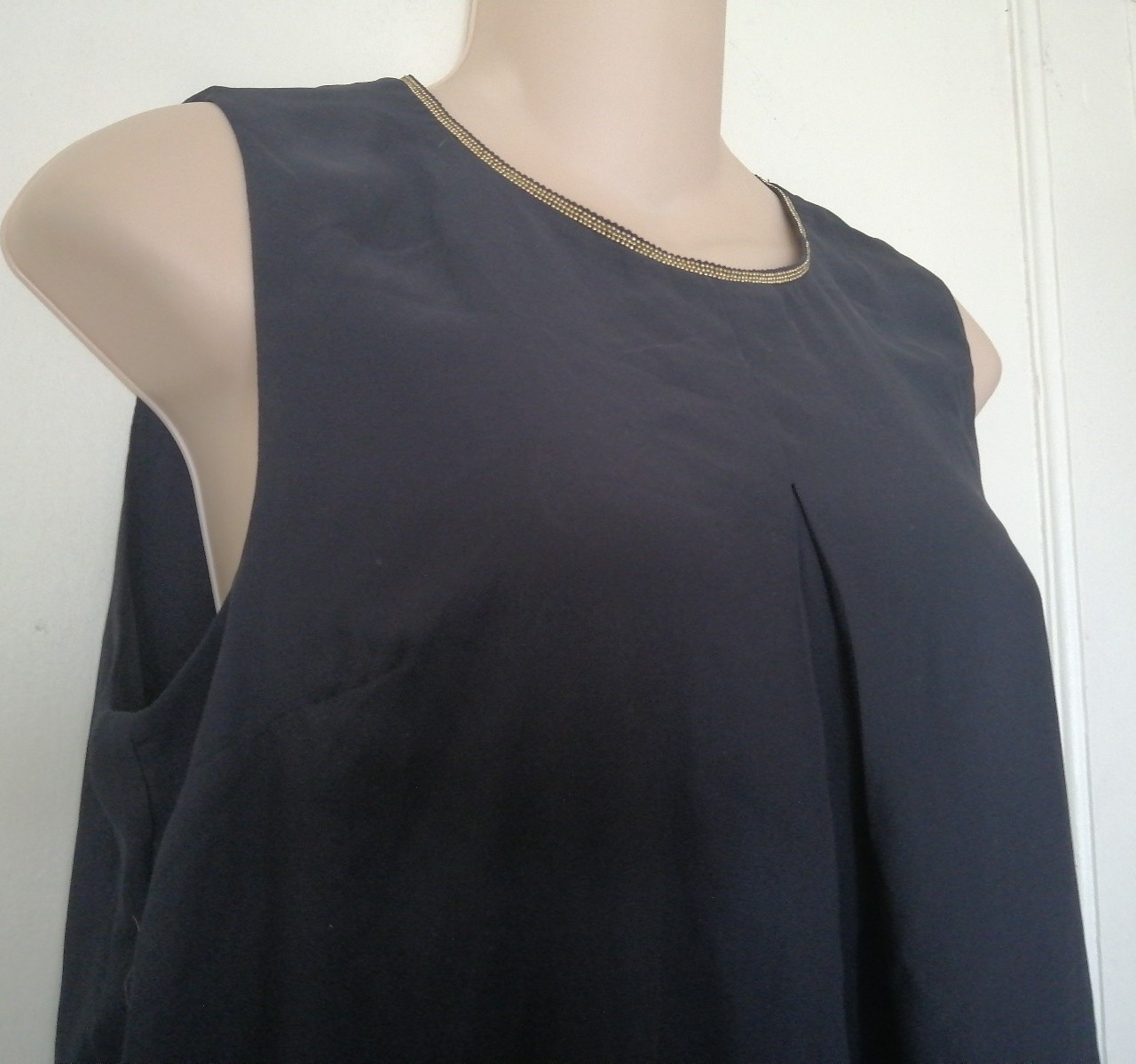 NWT dark blue A line dress M