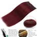 Burgundy Double Weft Clip in Human Hair Extensions Thick 20 Inch 8A Grade Soft