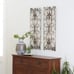 Wooden Scroll Home Wall Decor Arabesque Wall Sculpture, Set of 2