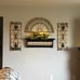 Wooden Scroll Home Wall Decor Arabesque Wall Sculpture, Set of 2