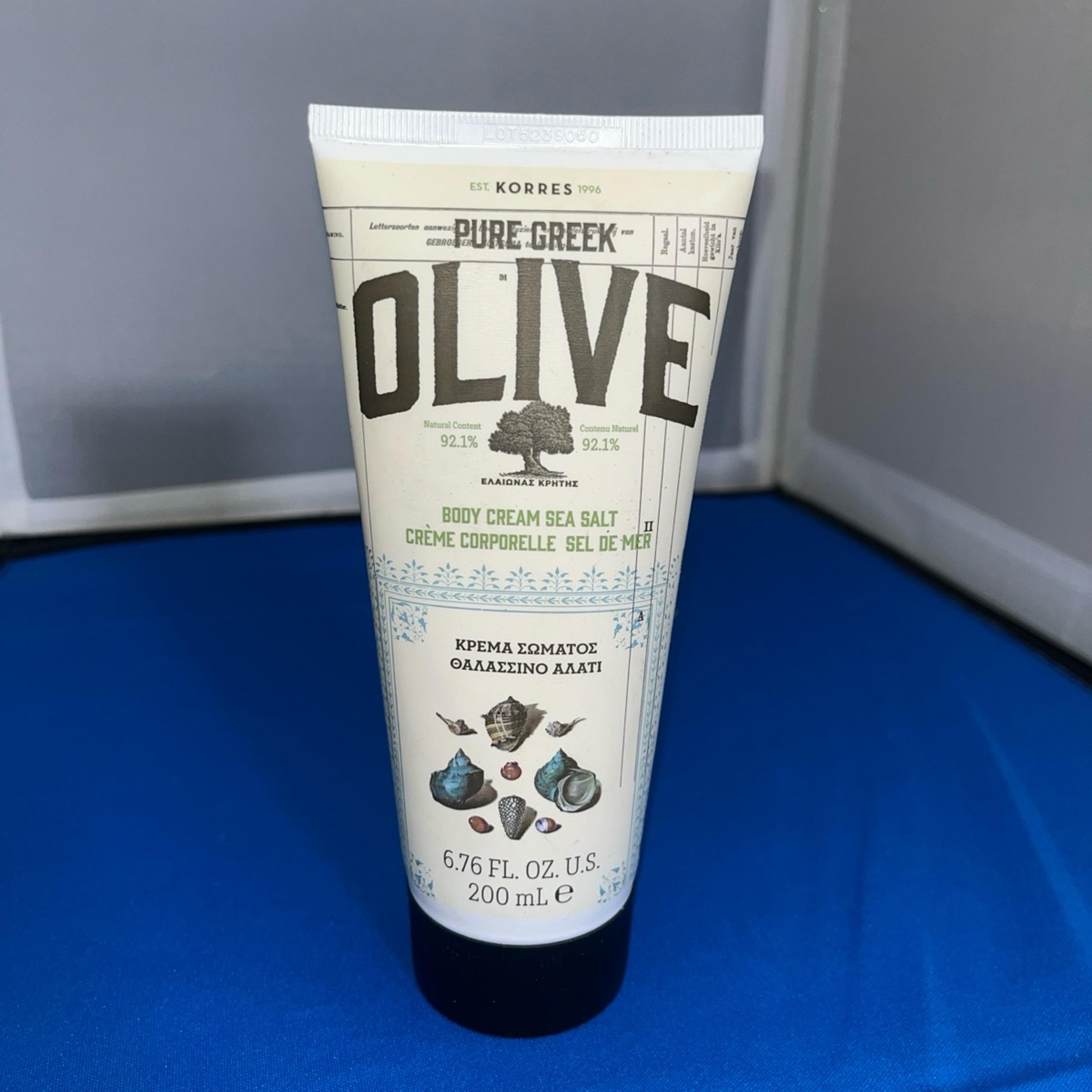 Korres Pure Greek olive body cream sea salt 6.76 fl oz
