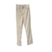 ZARA Faux Leather Super High Rise Slim Flare Pants Slit size 2 34 Long Beige