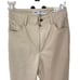 ZARA Faux Leather Super High Rise Slim Flare Pants Slit size 2 34 Long Beige