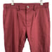 Zara Men’s Burgundy Pleated Satin Feel Tapered Pants Size 32 Inseam 28
