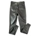 Free People Vegan Faux Leather Black Pants Skinny Moto Mid Rise Womens 25