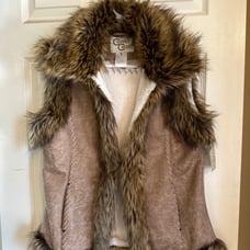 faux fur vest