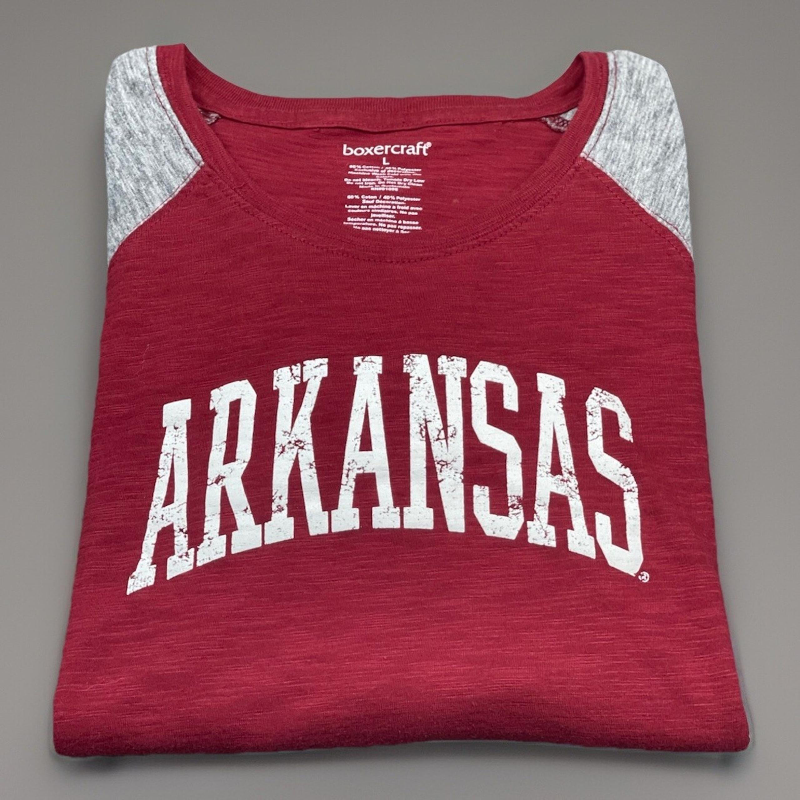 Arkansas Razorbacks Boxercraft Women’s Long Sleeve T Shirt Large