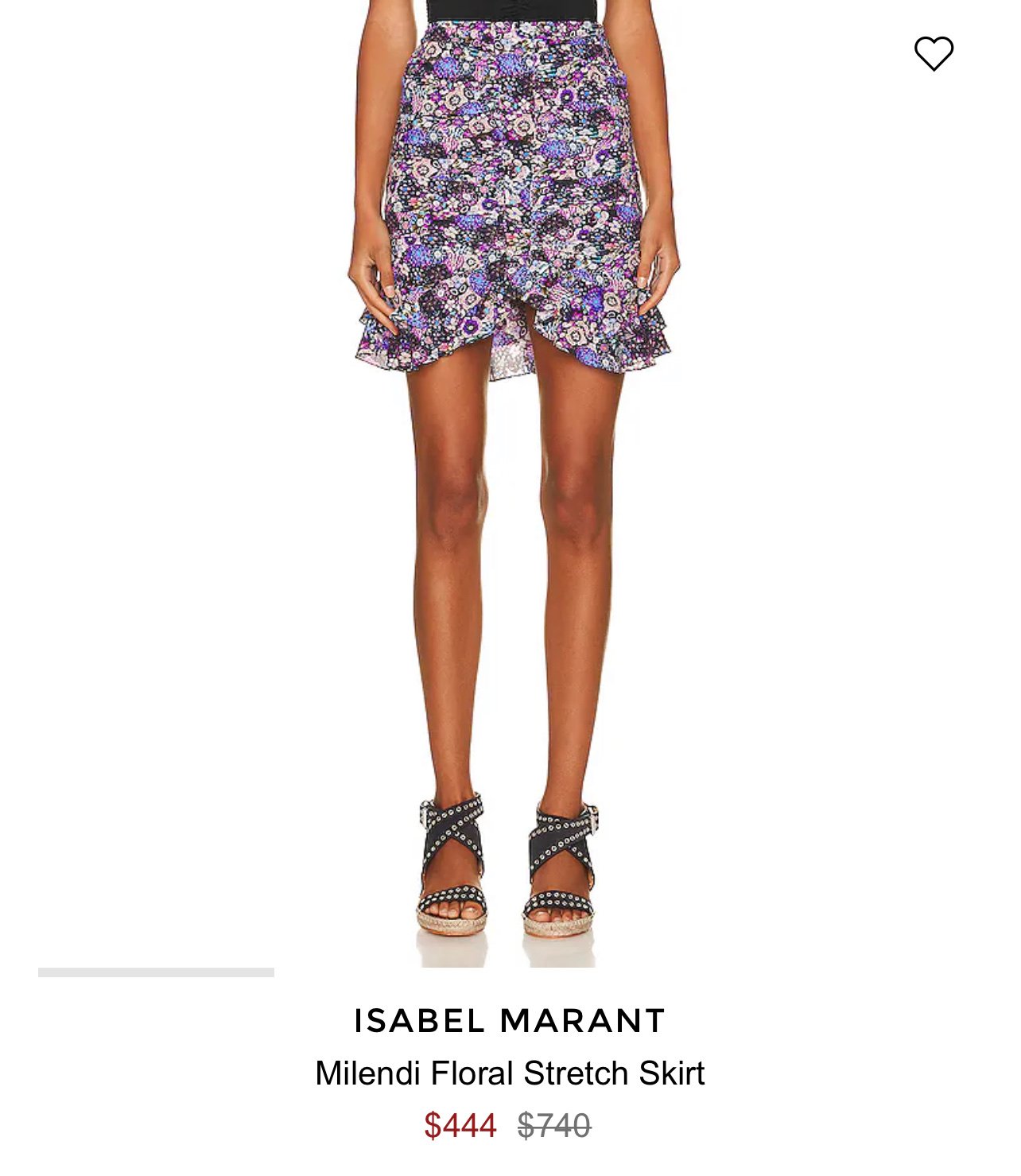 Isabel Marant Milendi Floral Stretch Skirt