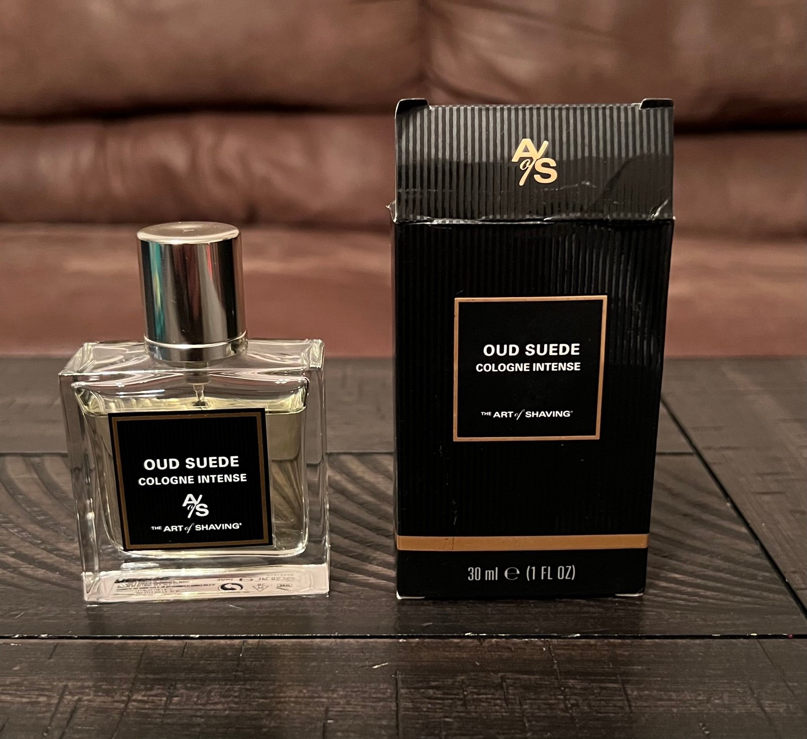 The Art of Shaving Oud Suede Cologne Intense Spray w/ Box 1 oz 90% Full Rare HTF