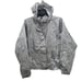 Lauren Ralph Lauren Women's Vintage Silver Nylon Hooded Rain Windbreaker Size L