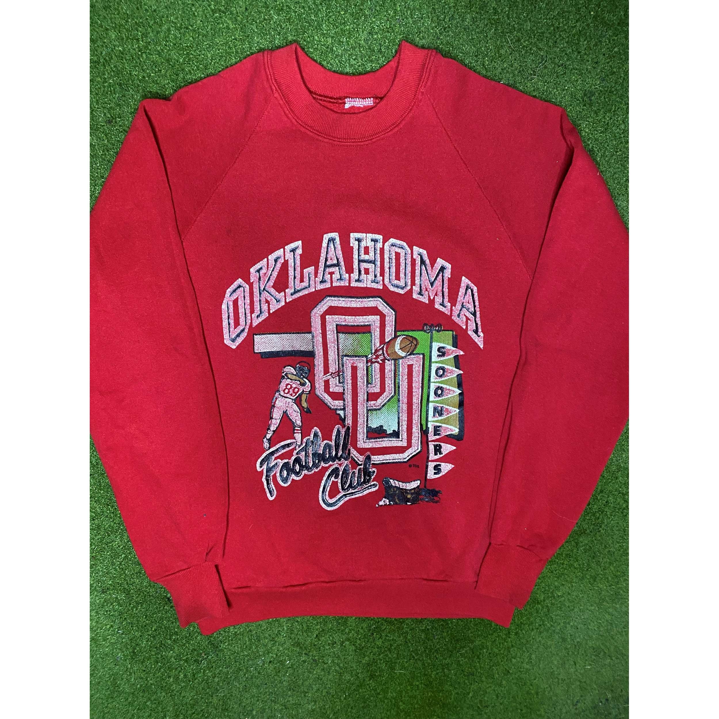 80s Oklahoma Sooners - Vintage College Football Sweatshirt (Small)