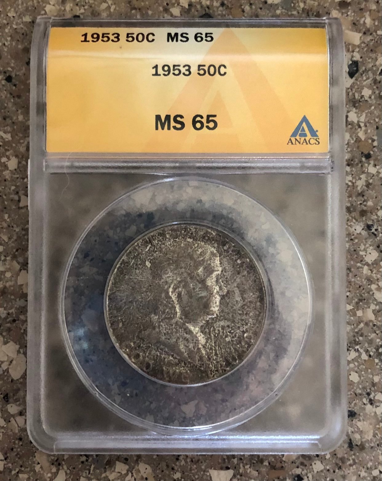 ANACS 1953 Franklin Half Dollar Grade MS 65!!!