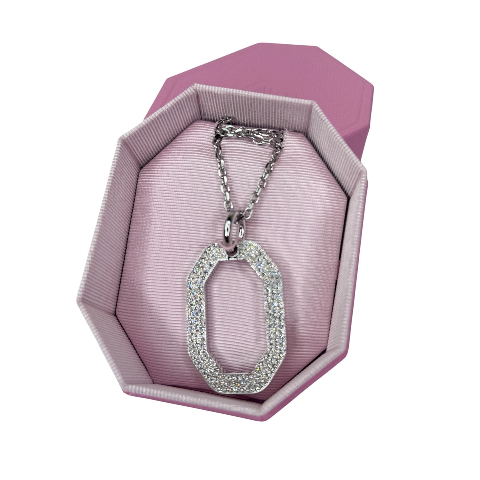 Swarovski Dextera pendant Octagon shape, Medium, Necklace Unisex