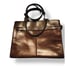 Vintage Rina Rich Excellent ConditioBriefcase Work Purse Organizer Leather Brown