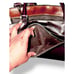 Vintage Rina Rich Excellent ConditioBriefcase Work Purse Organizer Leather Brown