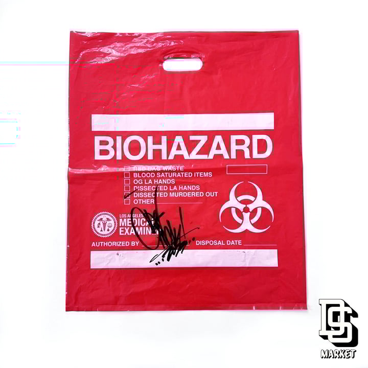 2023 DESIGNERCON EXCLUSIVE SIGNED OG SLICK BIOHAZARD DISSECTED LA HANDS BAG DCON