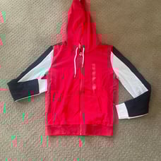 Victoria secret PINK red dog logo hoodie
