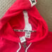 Victoria secret PINK red dog logo hoodie