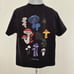 Filling Pieces Black T-Shirt Men's Size M Multicolor Mushrooms Organic Cotton