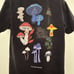 Filling Pieces Black T-Shirt Men's Size M Multicolor Mushrooms Organic Cotton
