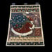 Vintage Mary Engelbreit Believe Tapestry Wall Hanging Santa Whimsical Stars