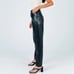 Princess Polly Love Club Faux Leather Pants high waist straight leg