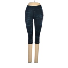 LULULEMON ATHLETICA Heathered Texture Lotus Camo Clip-In Crop Leggings - US 4