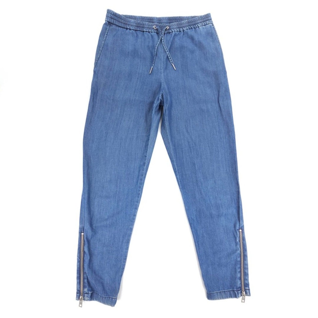 ALLSAINTS Eliza Slouchy Denim Trouser Chambray Jogger Pants Lagenlook Boho Lagom
