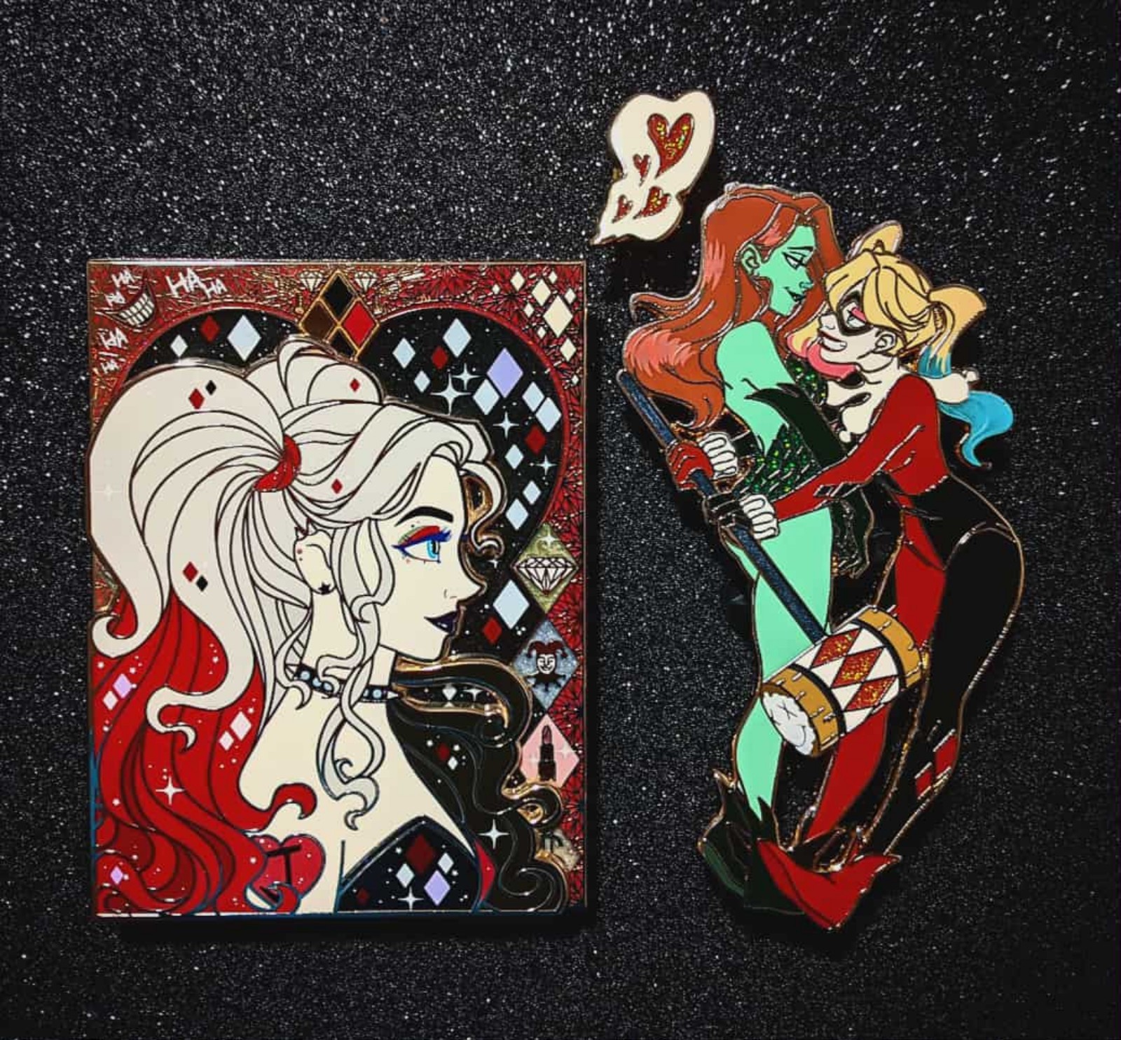 Harley Quinn and Poison Ivy Pin Set