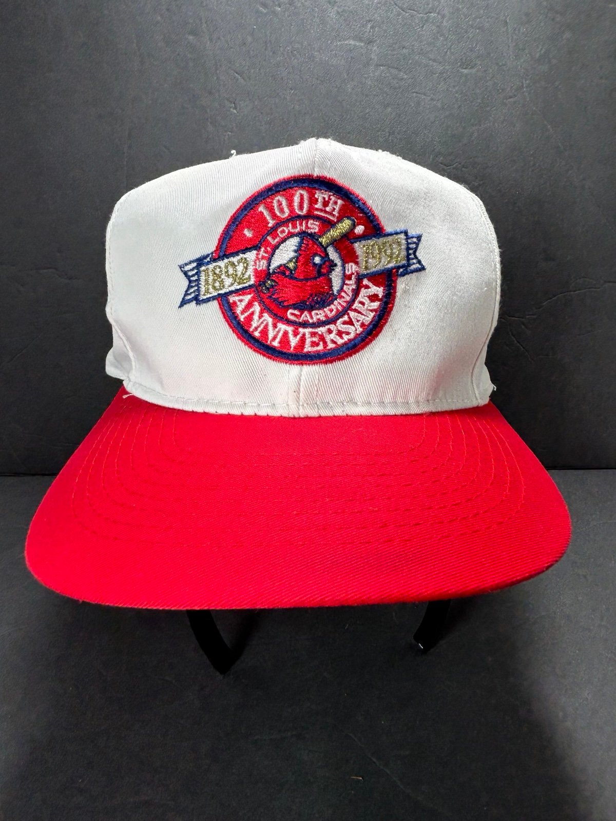 Vintage St. Louis Cardinals 100th Anniversary SnapBack Hat 1992