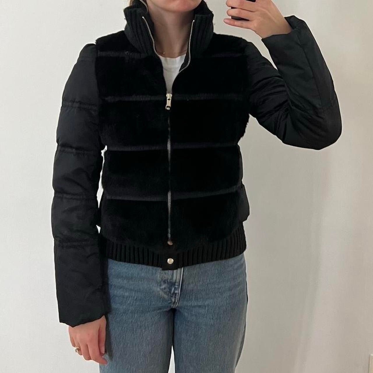 Andrew Marc rex rabbit fur luxurious winter puffer jacket in women’s size XS