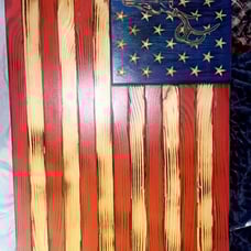 American flag decoration