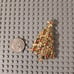 Ancer 2 Christmas Tree Brooch - Vintage Gold | Unisex Holiday Gift pin decor