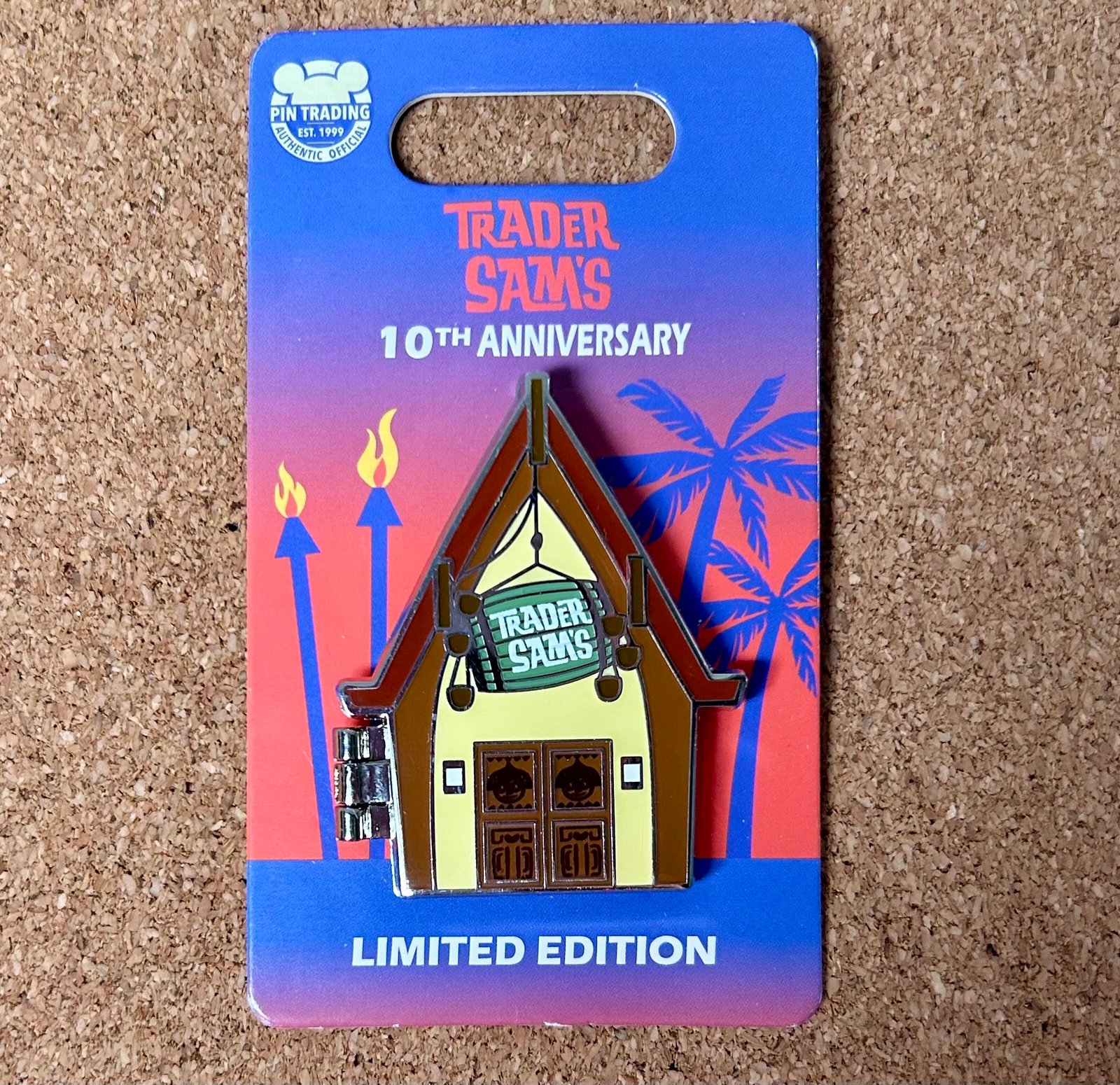 Disney Pin Trader Sam’s Tiki Bar - 10th Anniversary