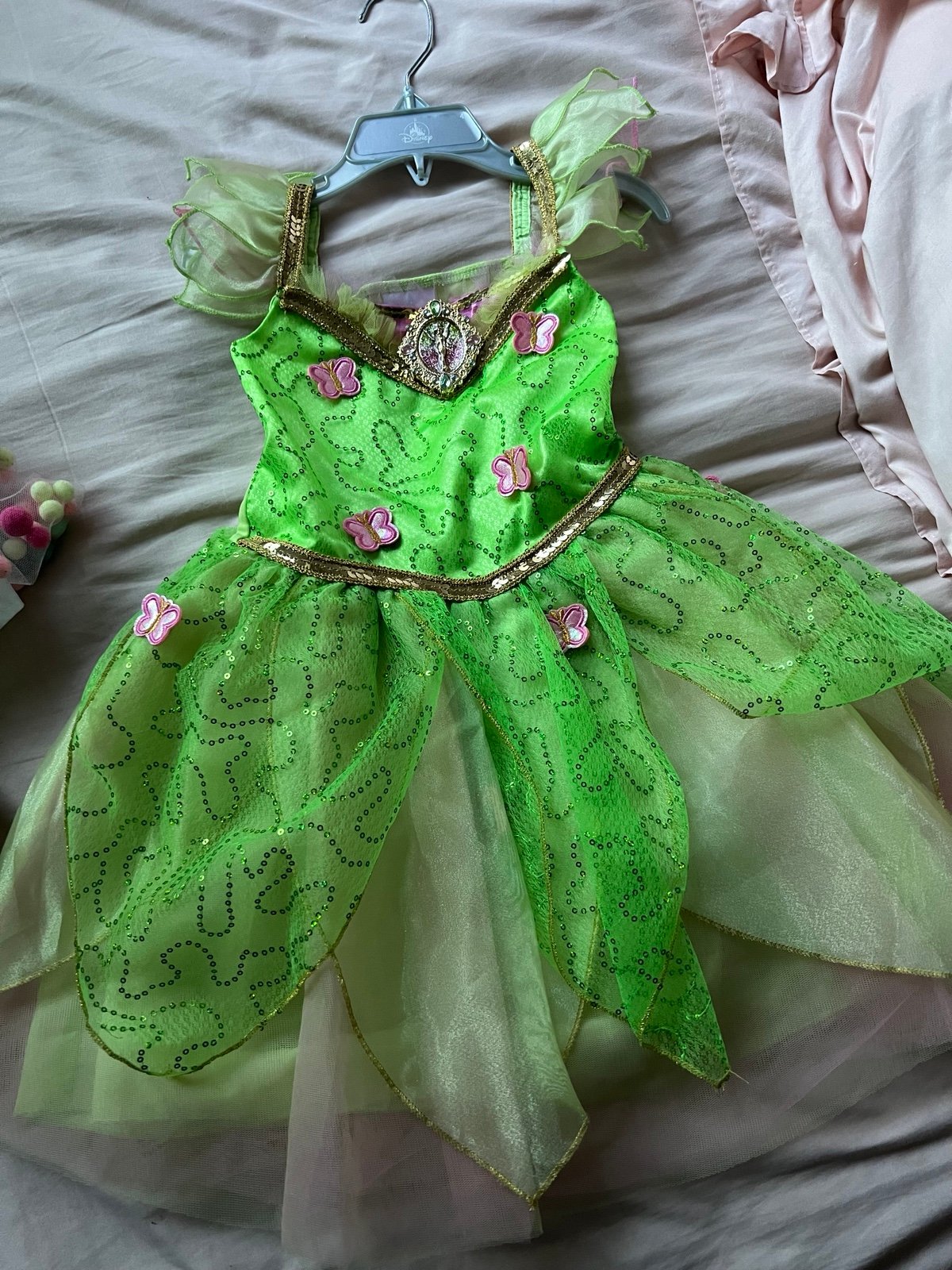Official Disney Store girls toddler Tinker Bell costume dress 4T