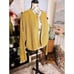 Vintage Cignal Chunky Knitted GoId Thread Detail Cozy Open Cardigan.