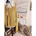 Vintage Cignal Chunky Knitted GoId Thread Detail Cozy Open Cardigan.