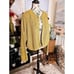 Vintage Cignal Chunky Knitted GoId Thread Detail Cozy Open Cardigan.