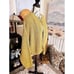 Vintage Cignal Chunky Knitted GoId Thread Detail Cozy Open Cardigan.