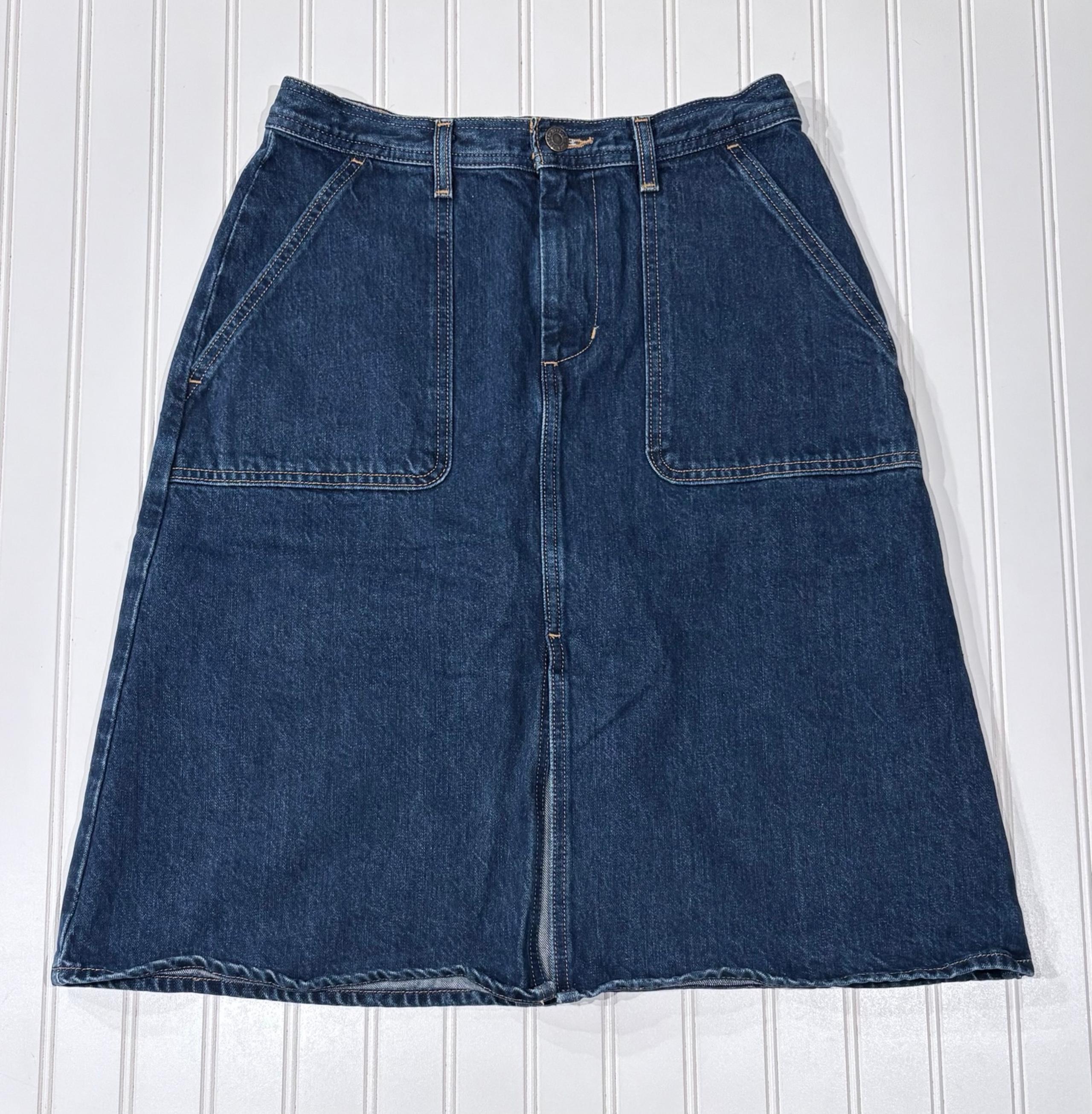 Levi’s Jeans Denim Flare Skirt w/ slit - Size 27
